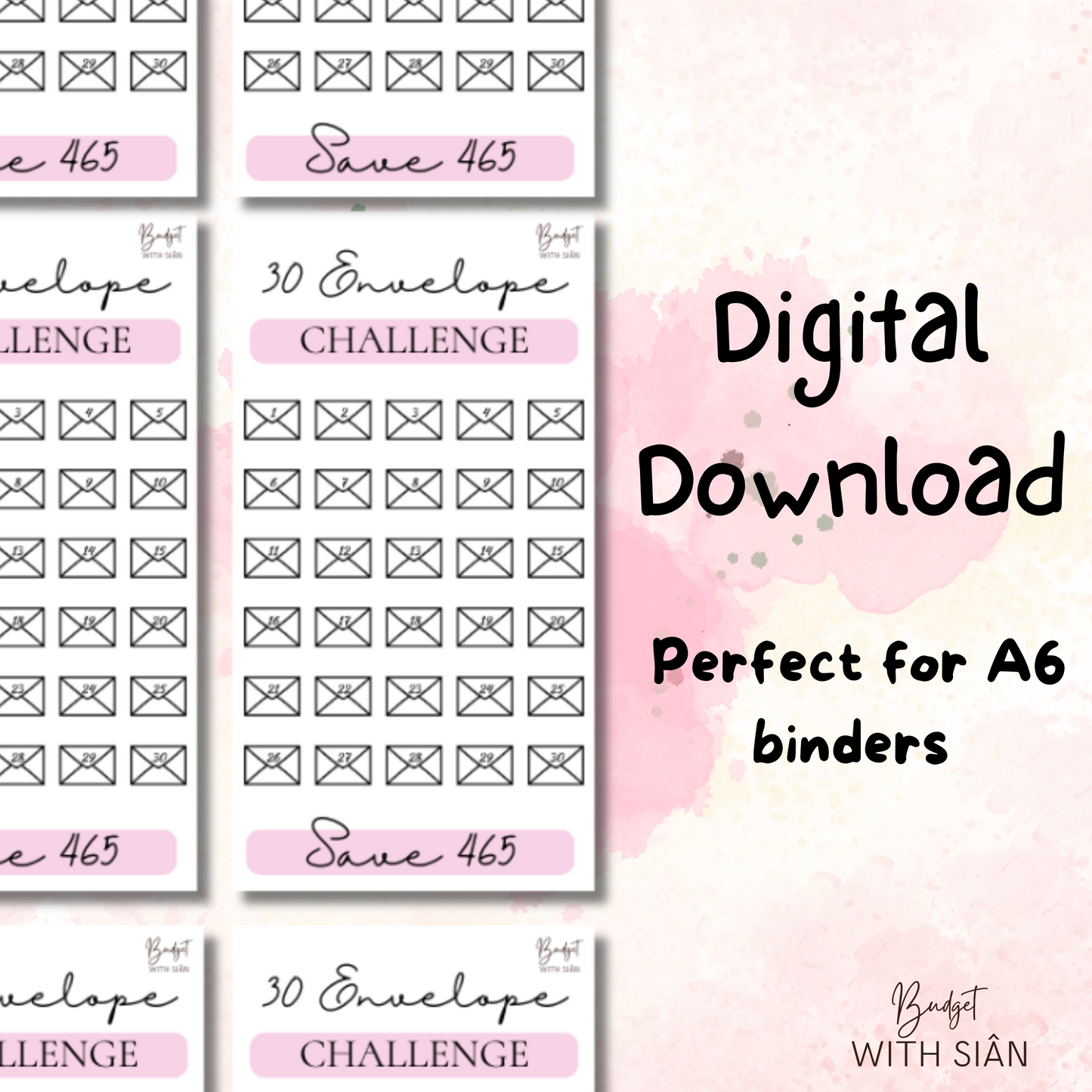 *Downloadable* 30 Envelopes Challenge